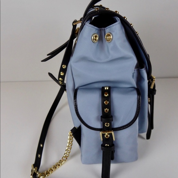 Michael Kors Sm Leila Backpack Nylon & Leather NWT - Picture 3 of 8